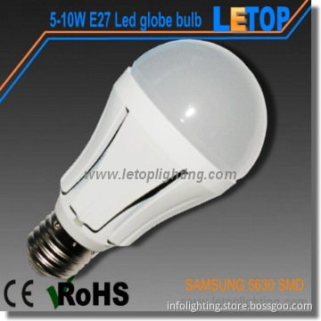 5W E27 SMD led globe bulb